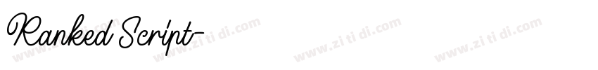 Ranked Script字体转换 Ranked Script字体转换